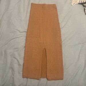 Free People Ribbed Midi Skirt Size XS